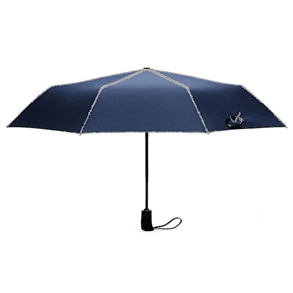 Paraply Foldbart Paraply Stormproof Upp Till 140 Km/h, Vindtätt Storm Foldbart Paraply, Automatisk Ope  (FMY)