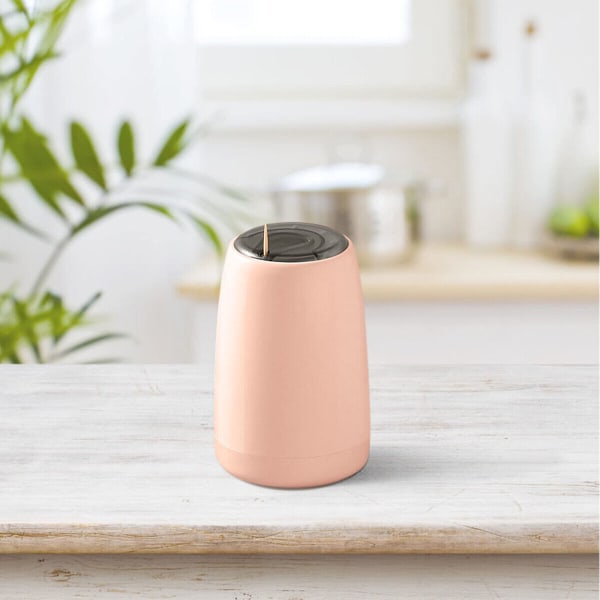 Automatisk popup-tandpetare beholder bærbar tandpetare dispenser Pink