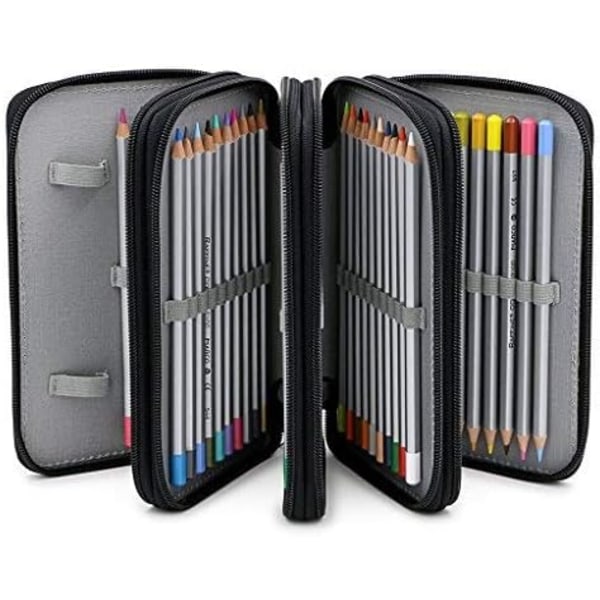 Color Pencil Pouch Large 72 Slot Pencil Organizer Portable