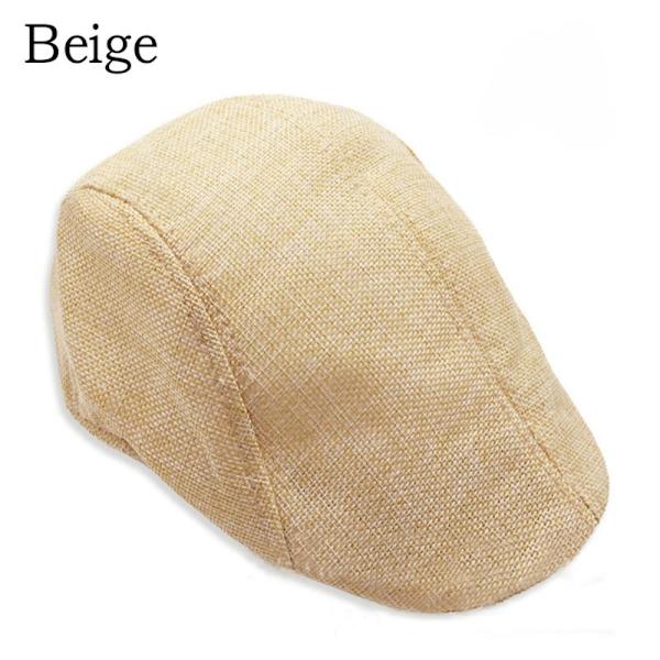 Golf Driving Hat Herr Flat Cap BEIGE beige