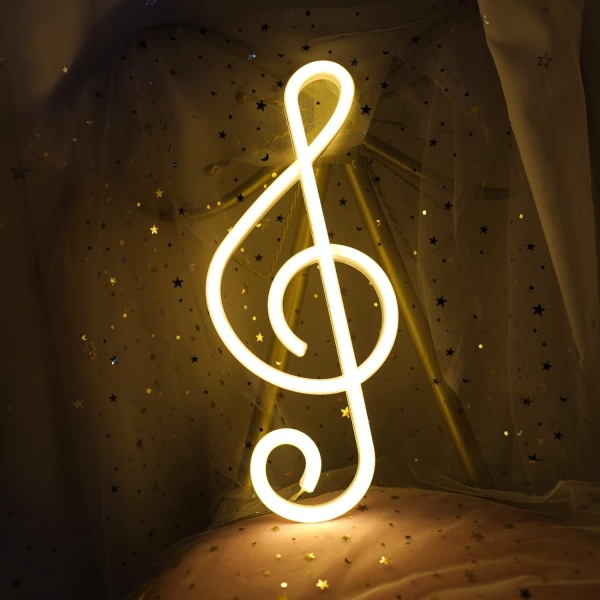 Neon Music Note Light Music LED Sign Neon Light  / USB