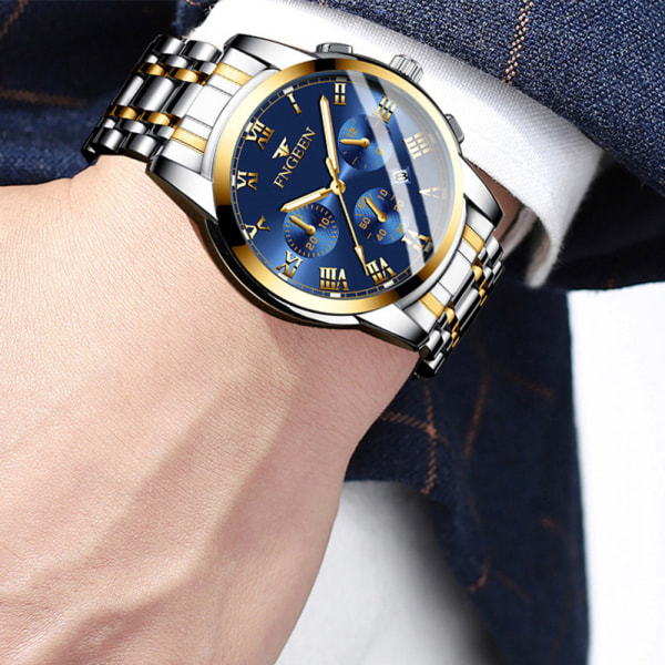 Herrklockor Vattentät Quartz Analog Sports Luminous Watch A