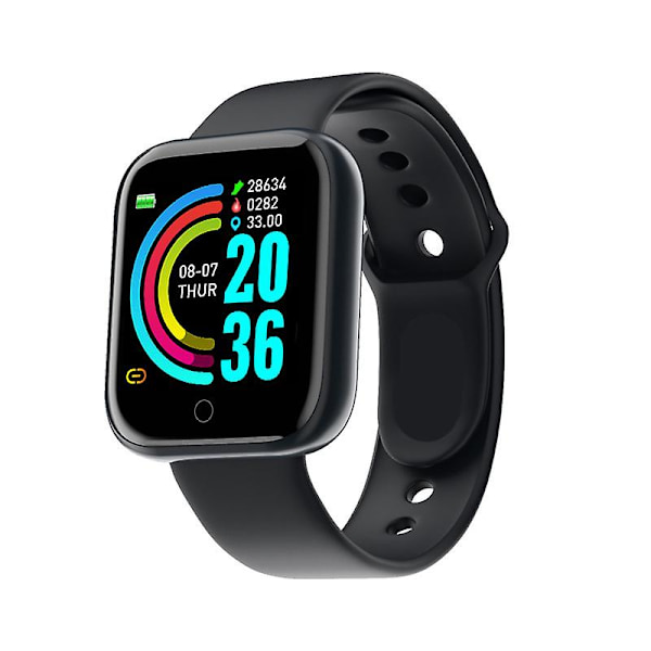 Y68 Smart Armband D20 Pulsarmband Black