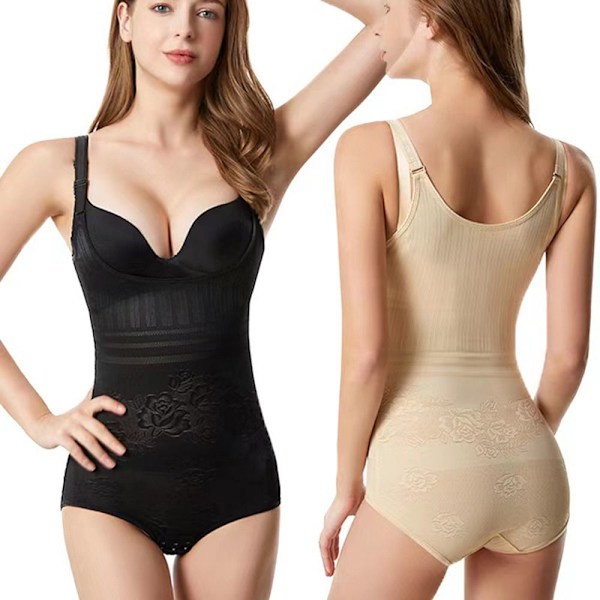 Kehonmuotoileva alusasu, hoikentava, musta XL XL black