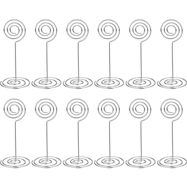 12-pack bordnummerkortshållare fotohållare stativ plats