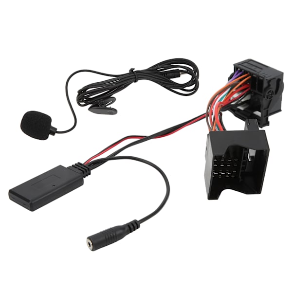 12-pin Bluetooth 5.0 Aux-ljudkabeladapter Mikrofon Handsfree Ersättning för Peugeot 207 307 407 308 0.3