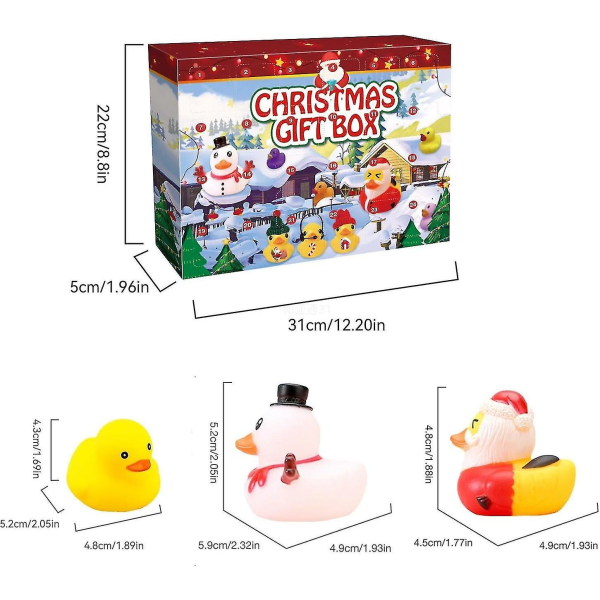 Den nya Gummi Anka Advent 2023År, Advent 2023År Barn, Advent Anka Bad Till 06(24 ducks)