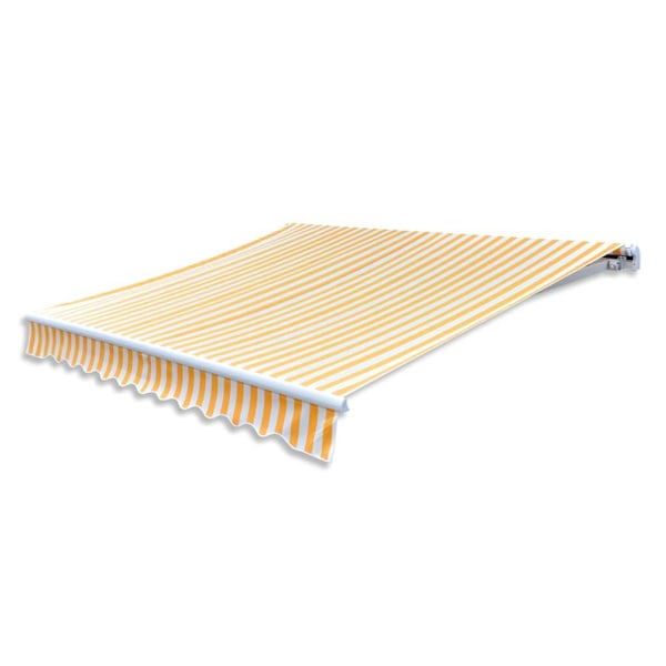vidaXL Markisedug 3 x 2,5 m gul & hvid (uden ramme) yellow 2740