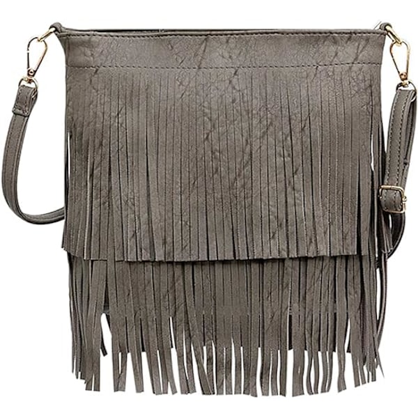Kvinnors mode axelväska crossbody tote handväska frans