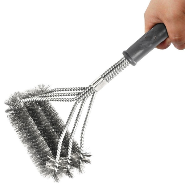 Triangle Metal BBQ Grill Cleaning Brush,Stainless Steel Barbecue