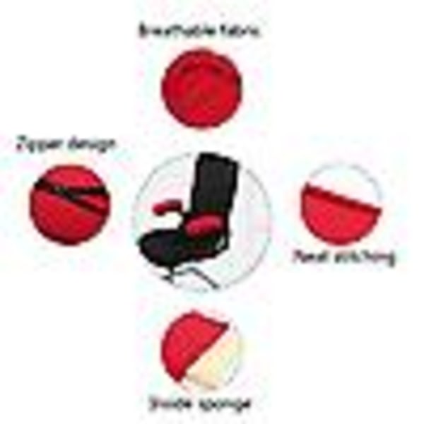 Kontorstol Armlenestøtte Ergonomisk Memory Foam Armlenetrekk