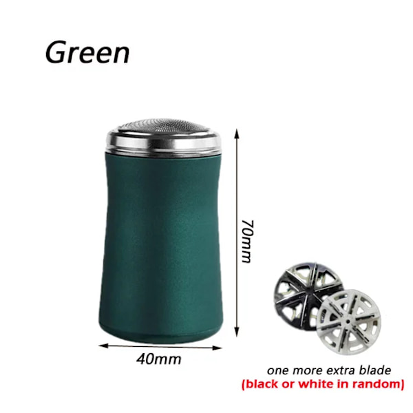 Fickestorlek vaskbar elektrisk barbermaskine elektrisk barbermaskine green