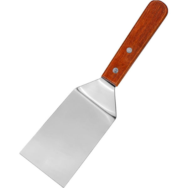 Rostfritt stål blad grill sned kant skrapa Woo