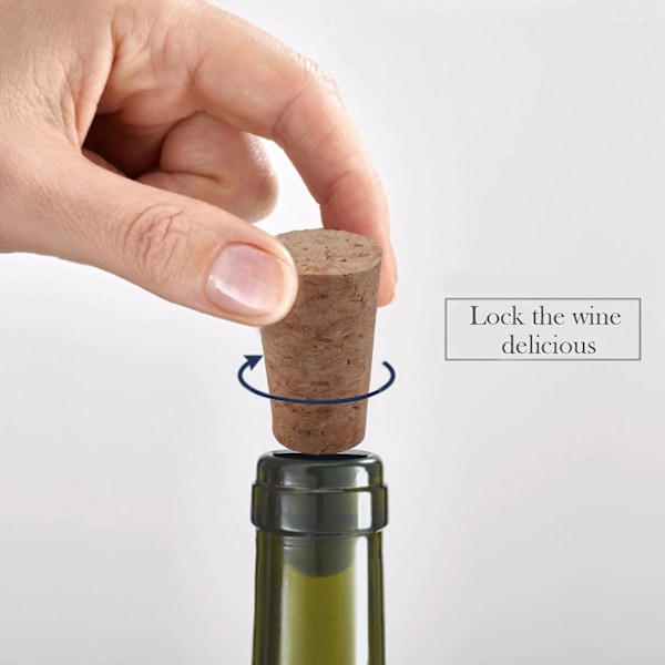 Träflaskkork, Korkar, Konisk Kork Träölkork för Vinframställning, för Vin B