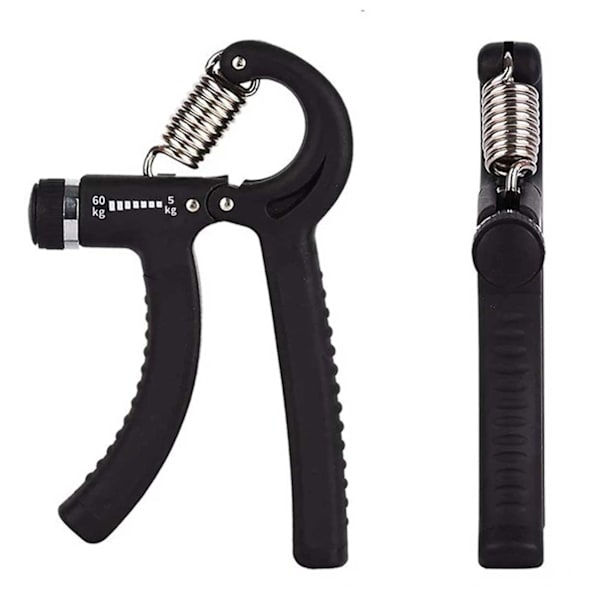 Justerbar Handgreppsstyrketränare 5-60kg Hand Grip Grepptränare svart black