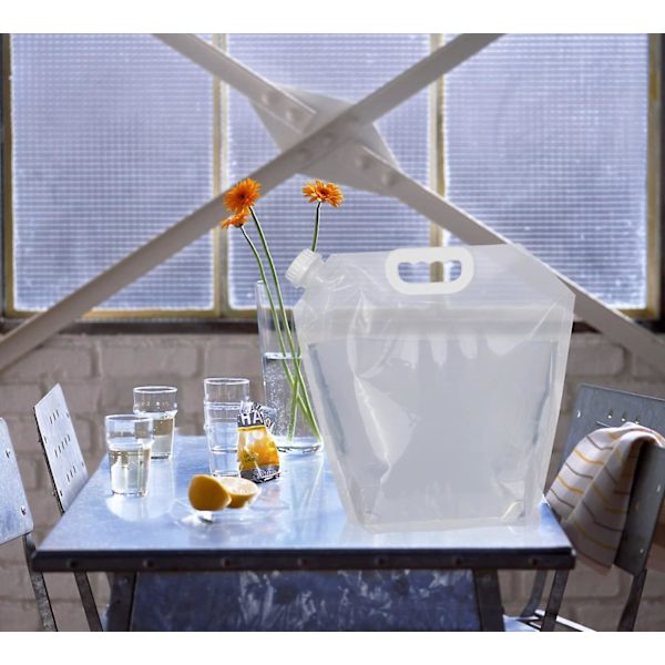 Hopfällbar vanntankbeholder 4-pakning 5l Bpa gratis vannbærer i plast Bærbar vanntank Lett plassbesparende Utendørs sammenleggbar vanntank for S