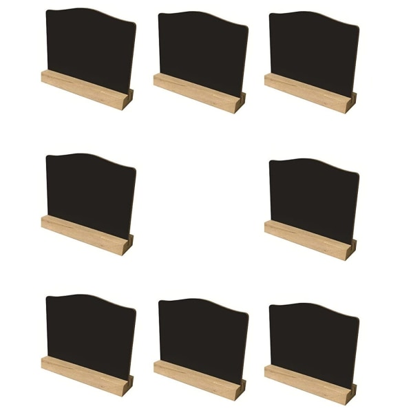 8 Pcs Mini Chalkboard Signs, Mini Chalkboards with Wooden Base