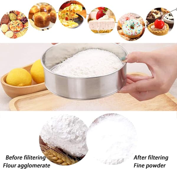 Pollenextraktor i rostfritt stål Stapelbar Sikt Diameter 30cm-FA-