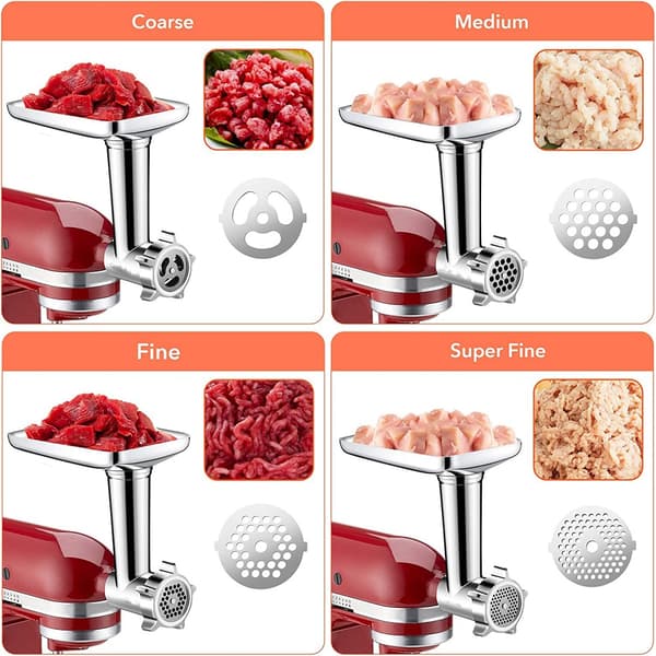 Kødsliber tilbehør Pølsehorn tilbehør til KitchenAid køkkenassistent Fuldmetal kødsliber til mad-FA-