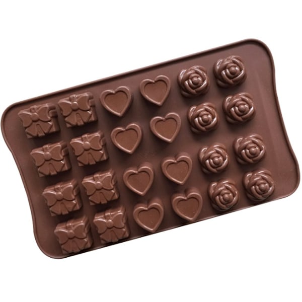 Chokoladeform med 3 mønstre