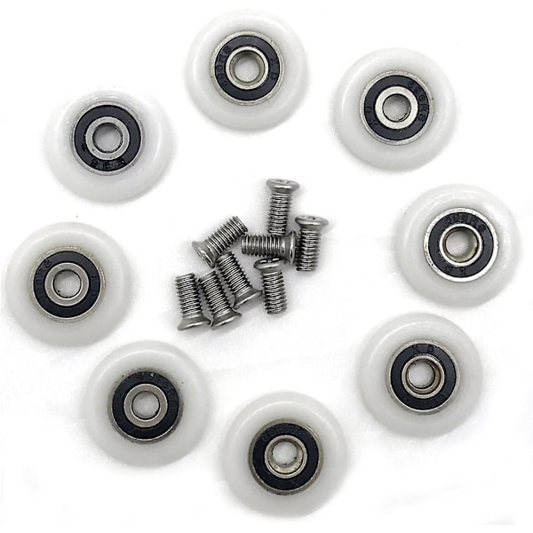 Duschdörr Rullar Hjul Löpare Rullar Rulle 25mm