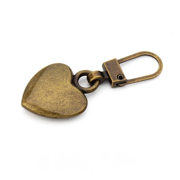 5 STK Metal Dragkedja Huvud Dragkedja KOPPAR Copper