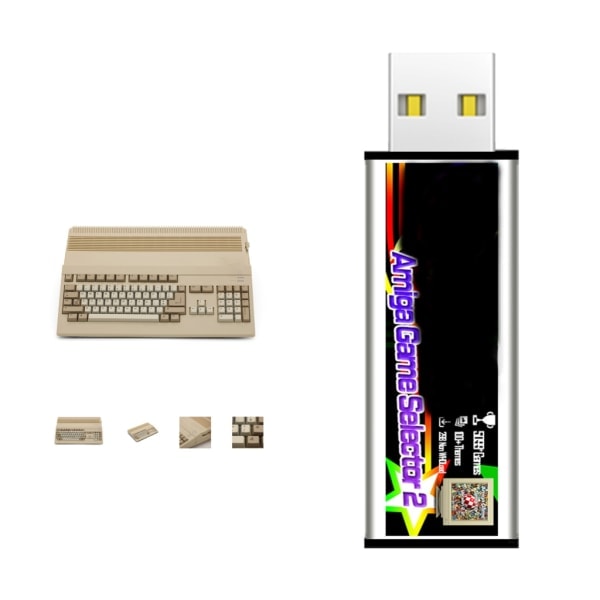 Samlingar av spel Lätt spelstartare Plast Spelväljare dyker i det förflutna Enkla installationer för Amiga500S null - B