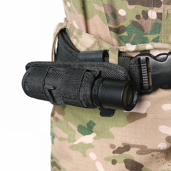 Ficklampa Väska Holster Bärväska Hållbar Hållare 360 Grader Rotation Bärbar För Utomhus