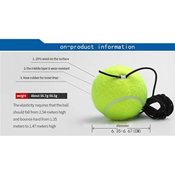 Pcs Tennis Treningsball, tennis treningsball og tennis trener