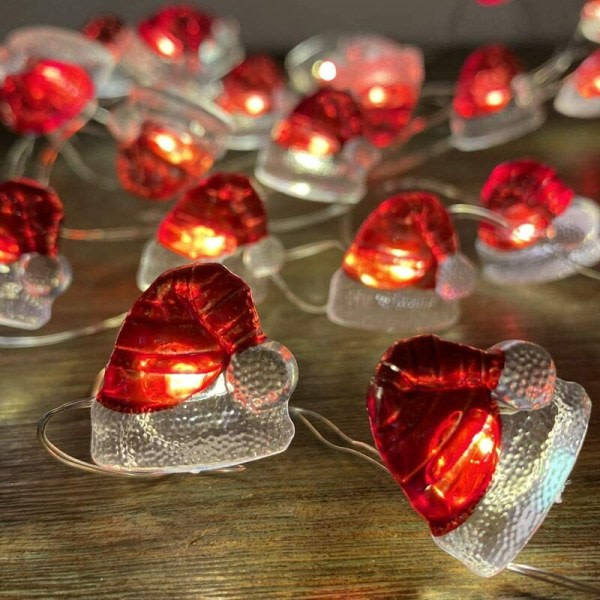 Juldekoration tomteluva ornament handmålad ljus stri