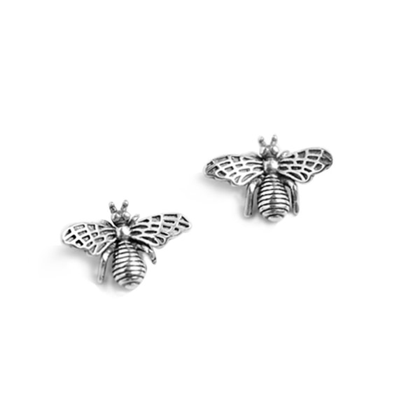 Silver Animal Stud Earrings Women Girls Bee Stud Earrings Cute