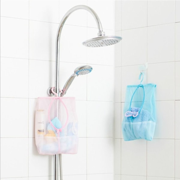 2 stk Oppbevaring Klesklype Mesh Lomme Organizer ROSA Pink
