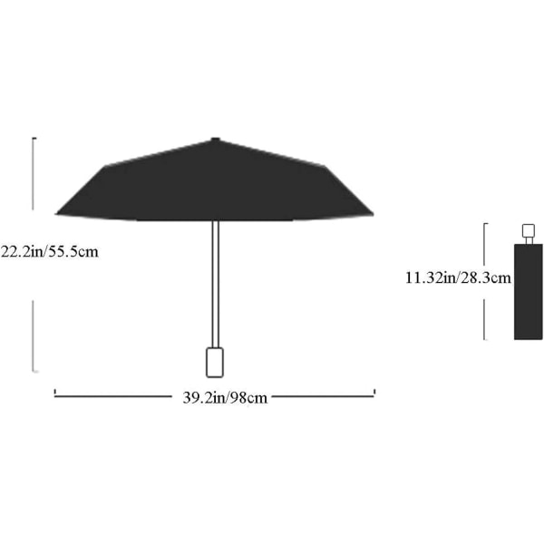 Barnhopfällbart paraply Automatiskt paraply med katt Tecknad Starkt vindtätt och UV-beständigt reseparaply Kompakt paraply för flickor och pojkar
