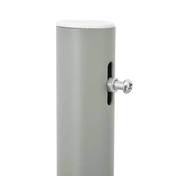 vidaXL Infällbar Sidomarkis 100x300 cm Gråvit Creme 4800
