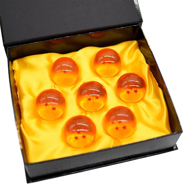 7 stk. Dragon Ball Z Anime Stjerne Krystal Kugle Samling Cosplay Rekvisitter Børnelegetøj Gaveæske