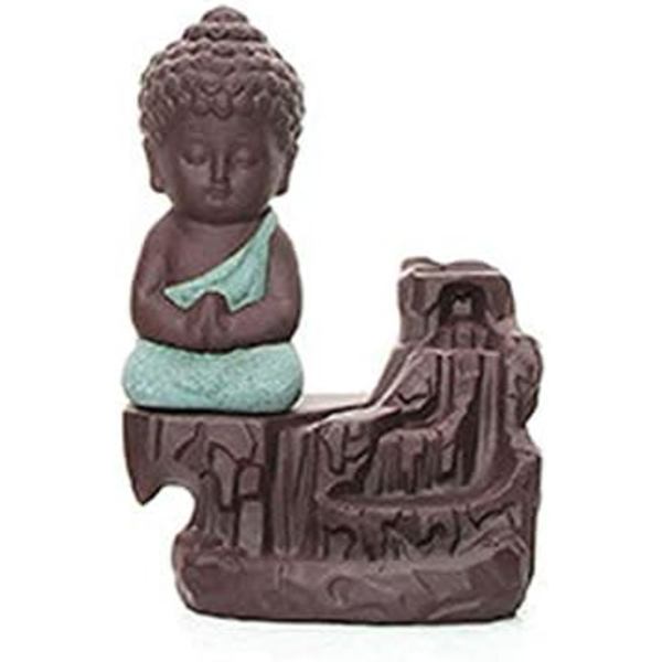 Sød Buddha røgelsesholder med 10 kegler Cool Backflow