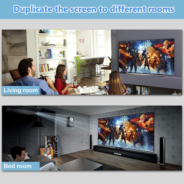 INF 4K HDMI-splitter 1 in / 2 ut Sort