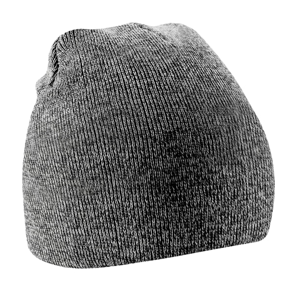 Beechfield enfärgad enkel stickad vintermössa i en storlek antik grå One Size Antique Grey