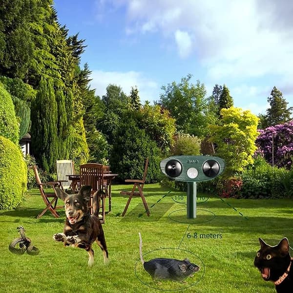 Ultrasonic Animal Repeller Outdoor, Solar Powered, Waterproof-FA-