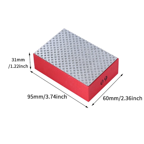 4ST Diamant Hand Pad Polerkuddar Slipblock