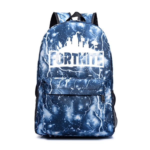 Galaxy Fort-nite ~ Storm Gløder I Mørket Skolesekk Ryggsekk 1