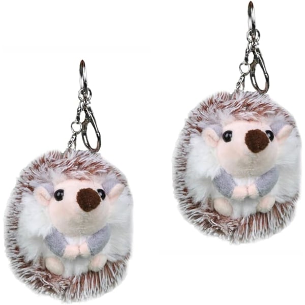 2pcs Mini Plush Animals Toy Cute Hedgehog Stuffed Animal