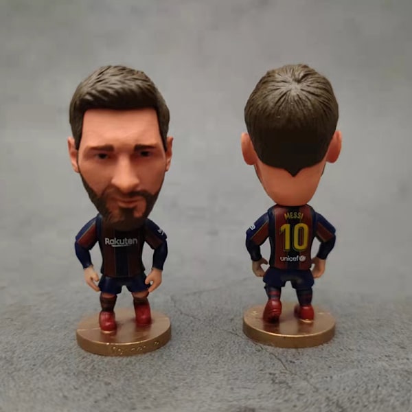 Real Madrid Paris Doll Ornament Modell Dekoration för Skrivbord Barcelona Messi