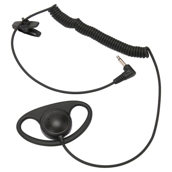 D-formet enkelt øreprop 3,5 mm D-formet ørekrog med spiraldesign til mobiltelefoner MP3 MP4-FA-