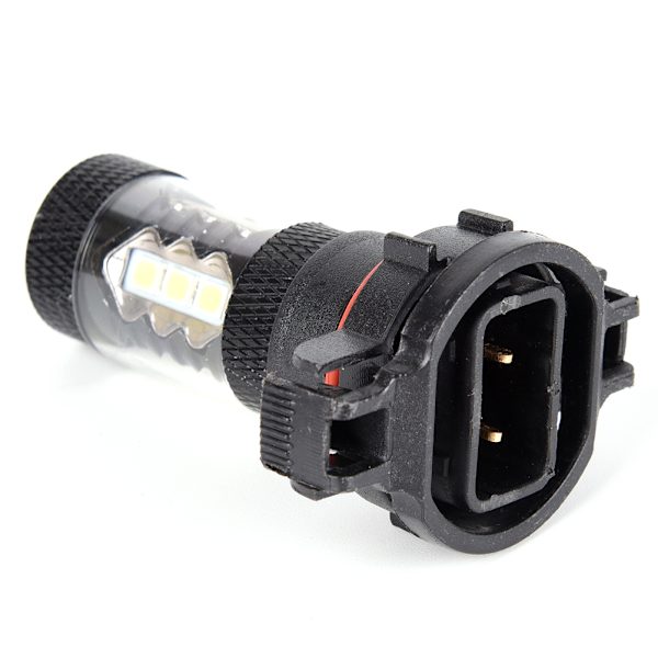 2x PSX24W H16 5202 Super Hvid 160W LED 144 SMD Pære Dimlys