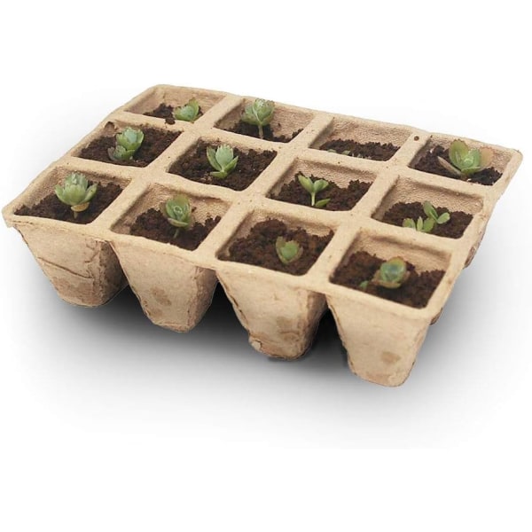 Torvpotter for frøplanter, 240 biologisk nedbrytbare frøplantepotter, 20 Pie