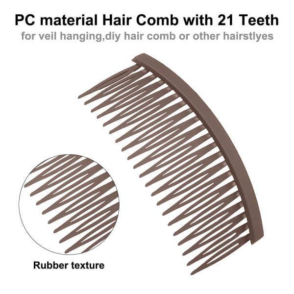 5 stk. hårkamme til kvinder, brudekam med 21 tænder Style 5