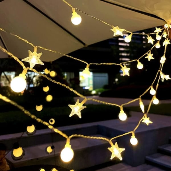 Gazebo Lights Globe String Lights Ferie Lys Kæde Bold LED S