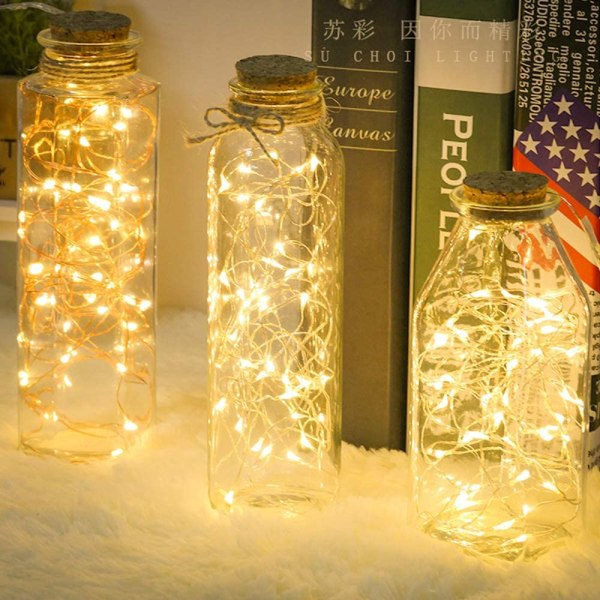 Koppartråds LED-slingor 100 LED-slingor med 10M USB-anslutning