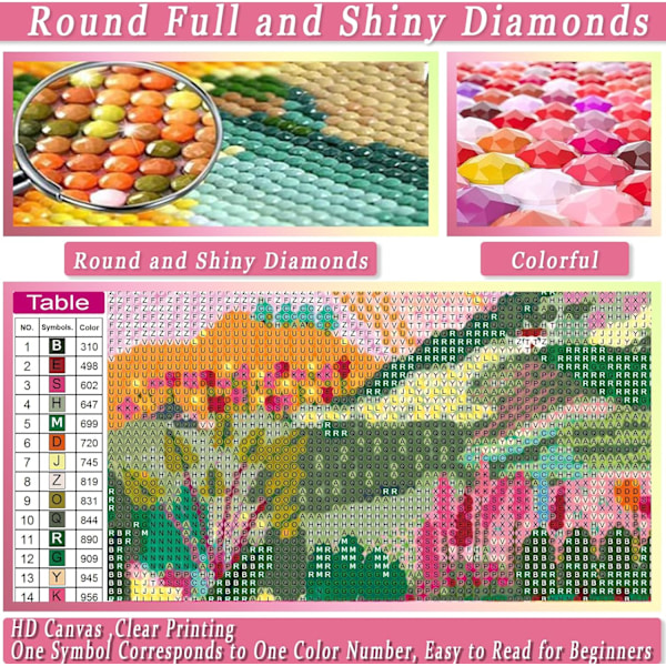 5D Diamantmålning för Vuxna 30x40cm - Påfågel Diamantkonst